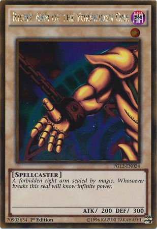 Right Arm of the Forbidden One [PGL2-EN024] Gold Rare | Game Master's Emporium (The New GME)