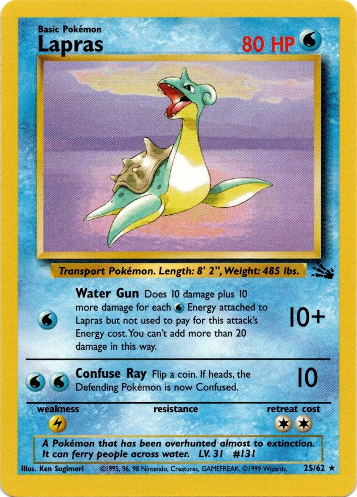 Lapras (25/62) [Fossil Unlimited] | Game Master's Emporium (The New GME)