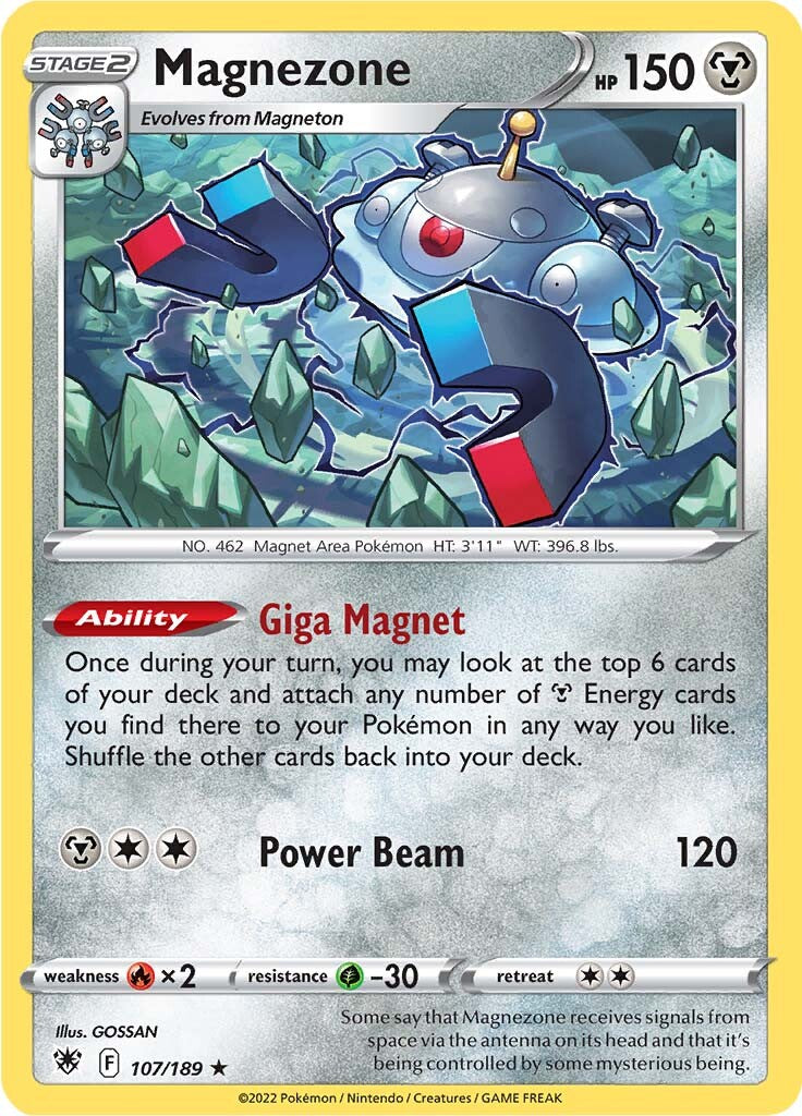 Magnezone (107/189) (Theme Deck Exclusive) [Sword & Shield: Astral Radiance] | Game Master's Emporium (The New GME)