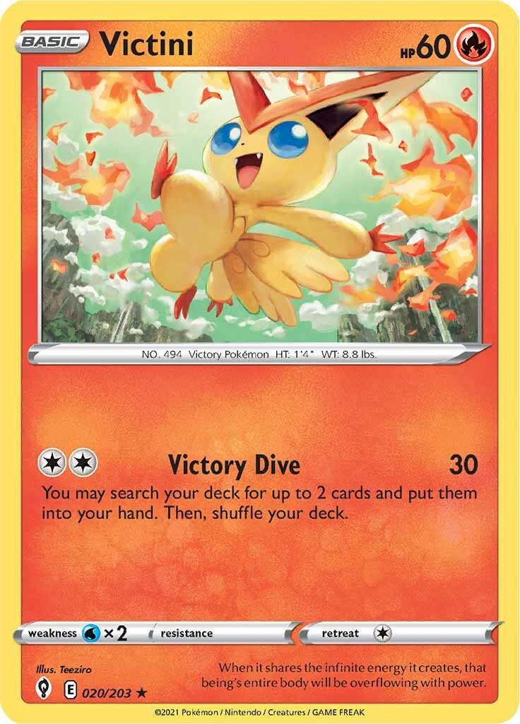 Victini (020/203) [Sword & Shield: Evolving Skies] | Game Master's Emporium (The New GME)