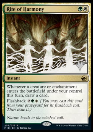 Rite of Harmony (Promo Pack) [Innistrad: Midnight Hunt Promos] | Game Master's Emporium (The New GME)