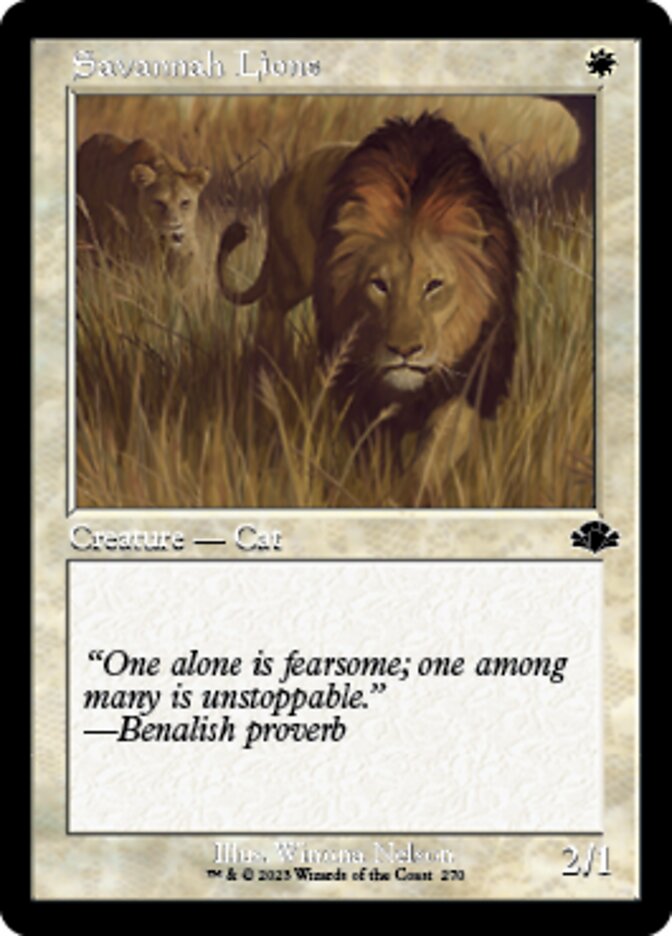 Savannah Lions (Retro) [Dominaria Remastered] | Game Master's Emporium (The New GME)