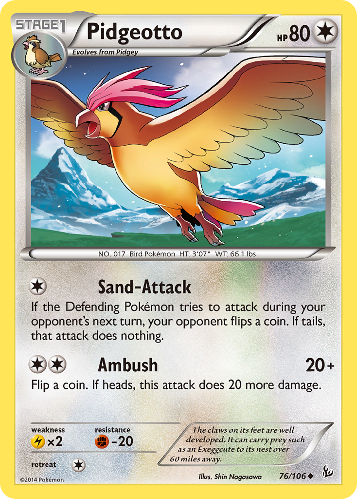 Pidgeotto (76/106) [XY: Flashfire] | Game Master's Emporium (The New GME)