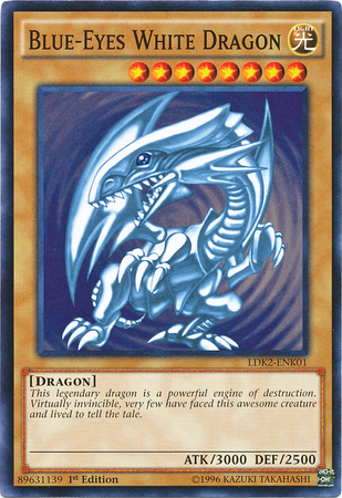 Blue-Eyes White Dragon (Version 2) [LDK2-ENK01] Common | Game Master's Emporium (The New GME)
