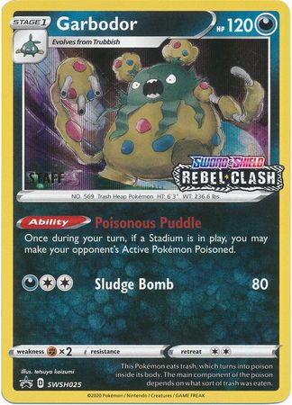 Garbodor (SWSH025) (Staff Prerelease Promo) [Sword & Shield: Black Star Promos] | Game Master's Emporium (The New GME)