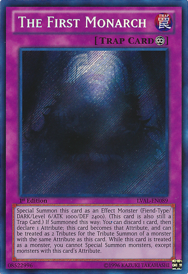 The First Monarch [LVAL-EN089] Secret Rare | Game Master's Emporium (The New GME)