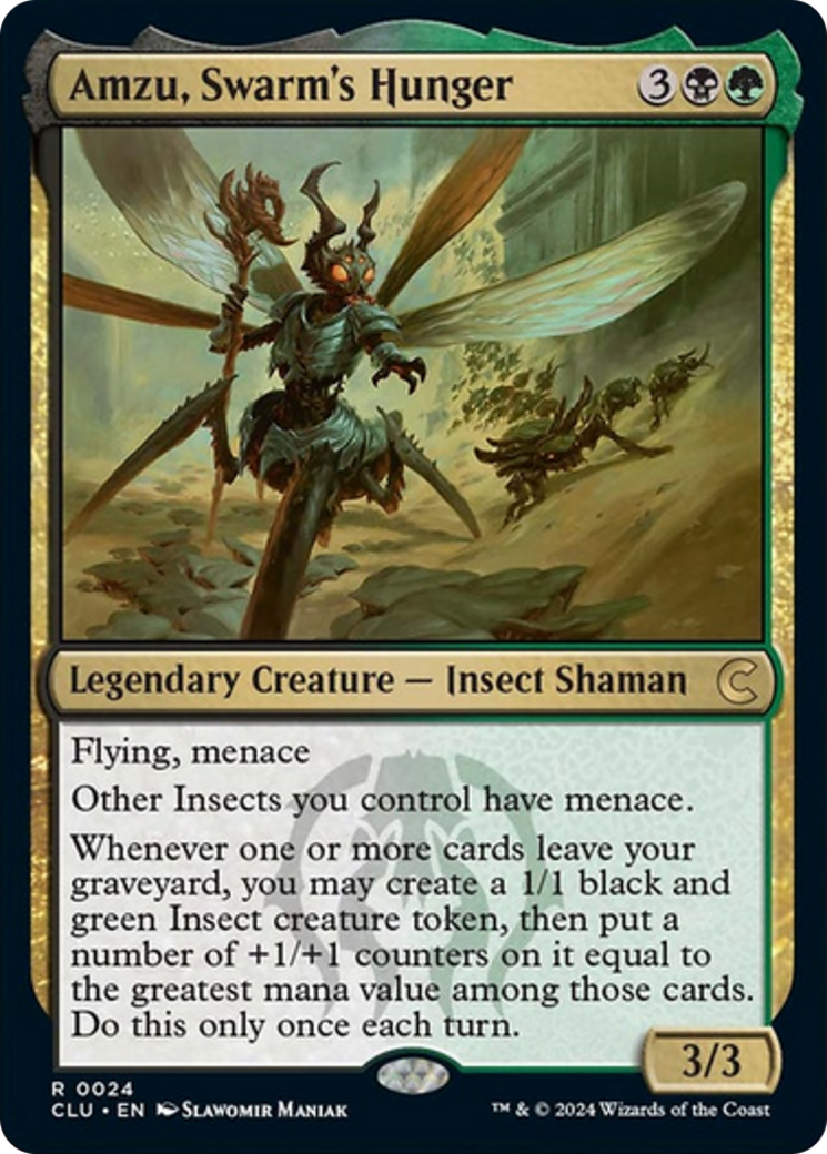 Amzu, Swarm's Hunger [Ravnica: Clue Edition] | Game Master's Emporium (The New GME)