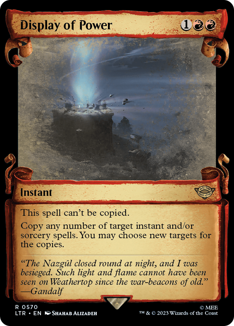 Display of Power [The Lord of the Rings: Tales of Middle-Earth Showcase Scrolls] | Game Master's Emporium (The New GME)