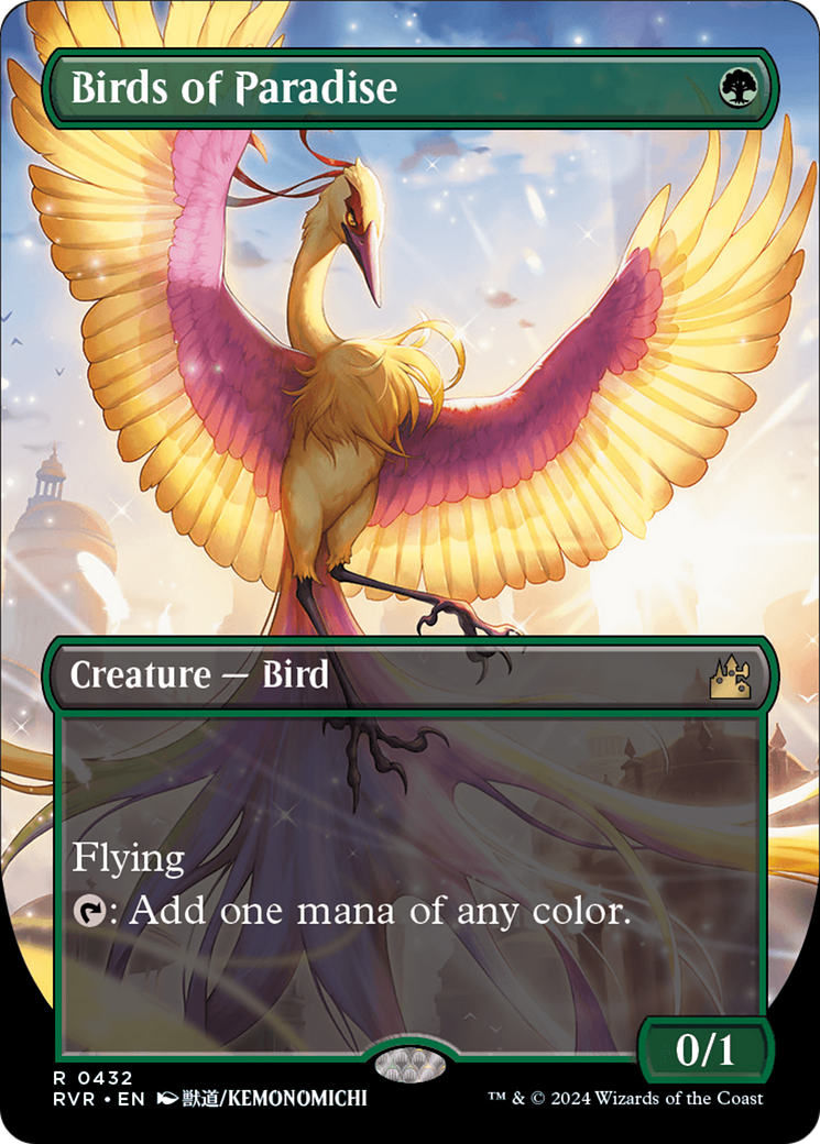 Birds of Paradise (Anime Borderless) [Ravnica Remastered] | Game Master's Emporium (The New GME)