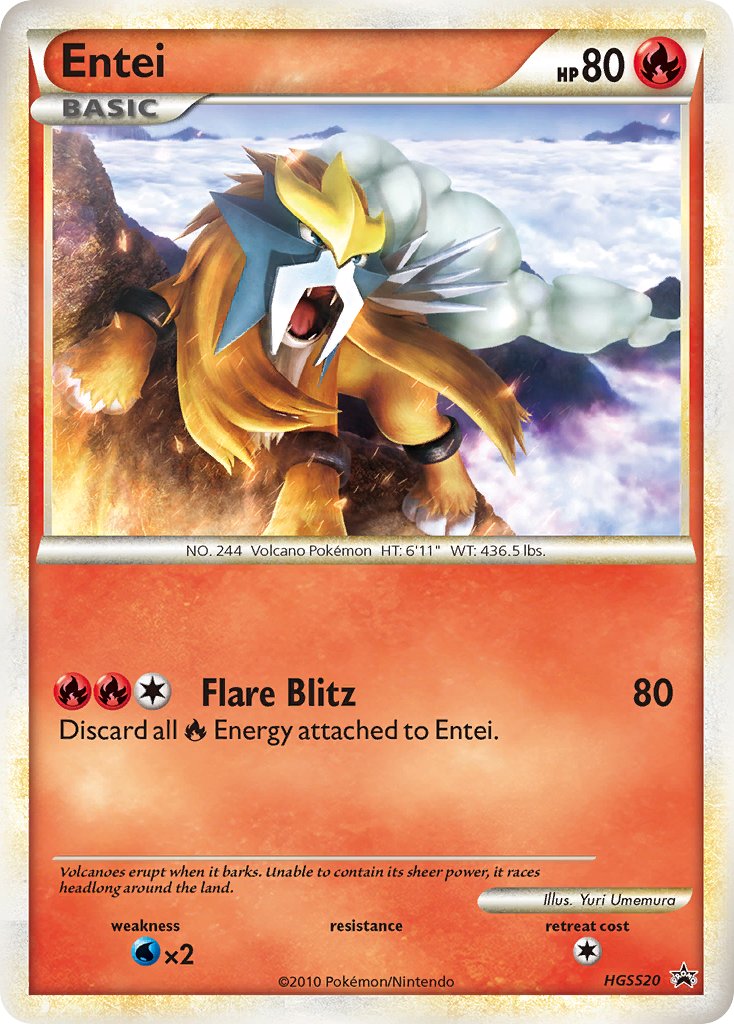 Entei (HGSS20) [HeartGold & SoulSilver: Black Star Promos] | Game Master's Emporium (The New GME)