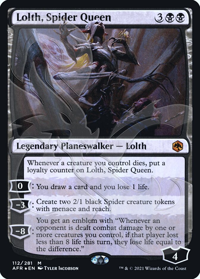 Lolth, Spider Queen (Ampersand Promo) [Dungeons & Dragons: Adventures in the Forgotten Realms Promos] | Game Master's Emporium (The New GME)