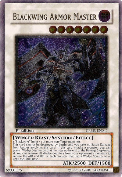 Blackwing Armor Master [CRMS-EN041] Ultimate Rare | Game Master's Emporium (The New GME)