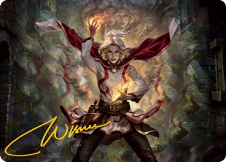 Delina, Wild Mage Art Card (Gold-Stamped Signature) [Dungeons & Dragons: Adventures in the Forgotten Realms Art Series] | Game Master's Emporium (The New GME)