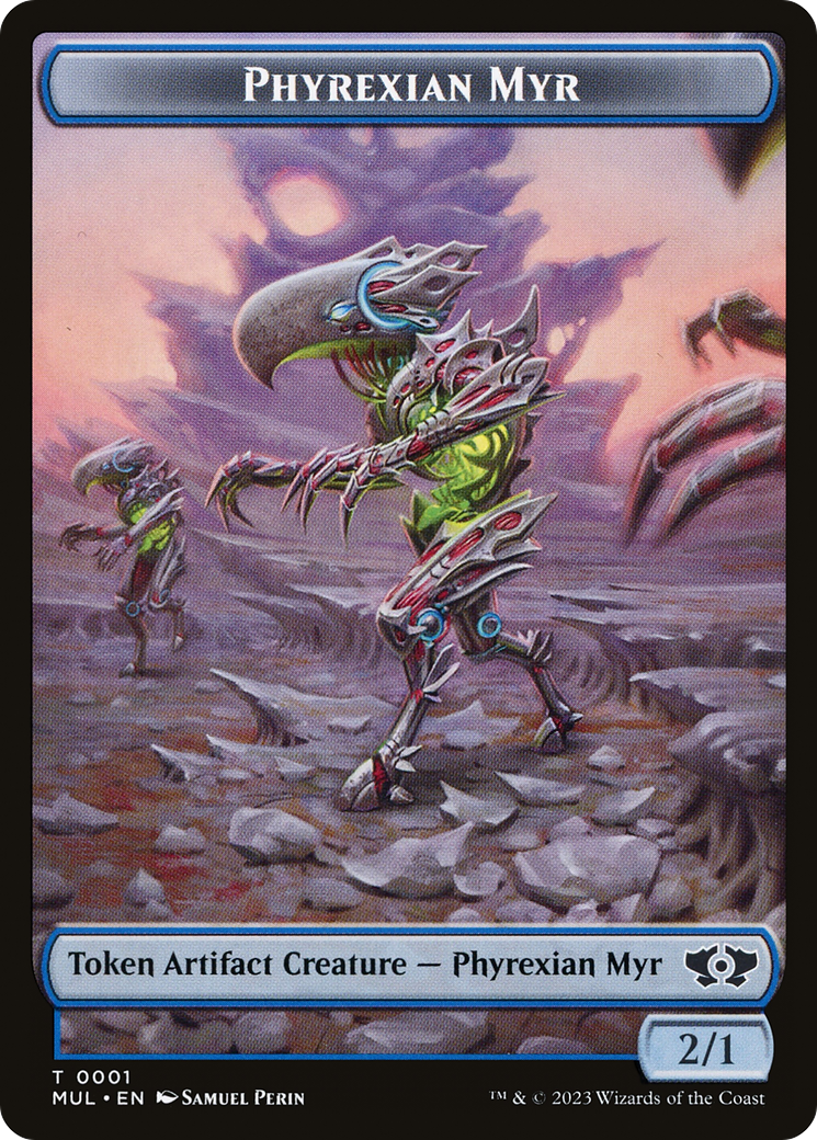 Phyrexian Myr // Spirit (14) Double-Sided Token [March of the Machine Tokens] | Game Master's Emporium (The New GME)