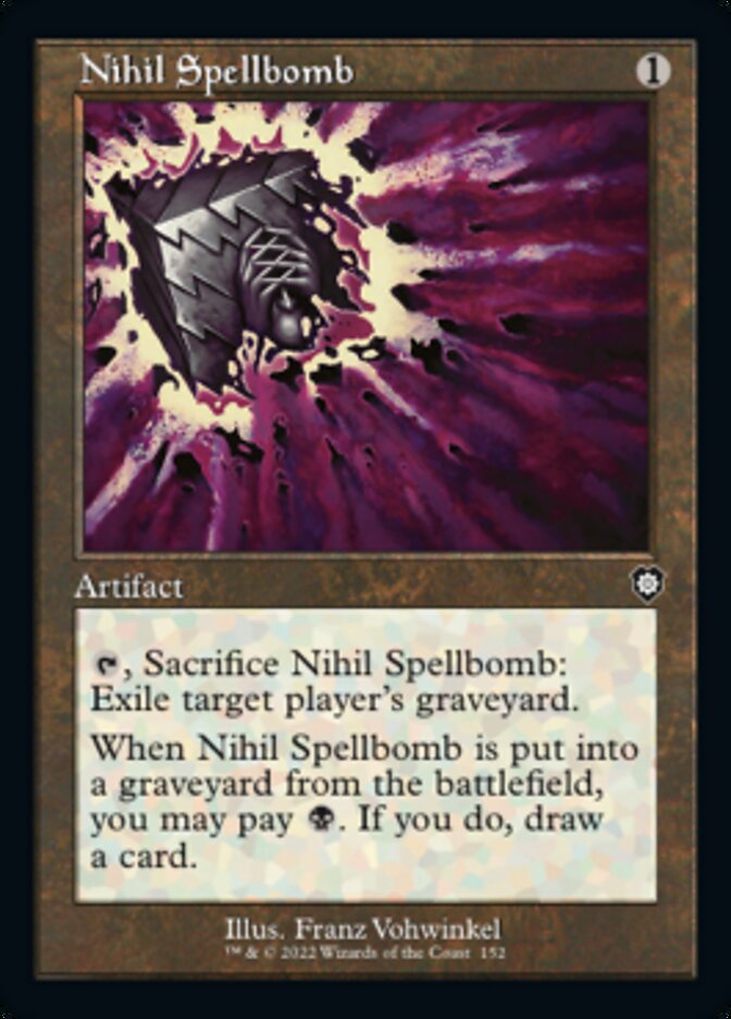Nihil Spellbomb (Retro) [The Brothers' War Commander] | Game Master's Emporium (The New GME)