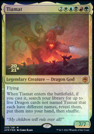 Tiamat [Dungeons & Dragons: Adventures in the Forgotten Realms Prerelease Promos] | Game Master's Emporium (The New GME)