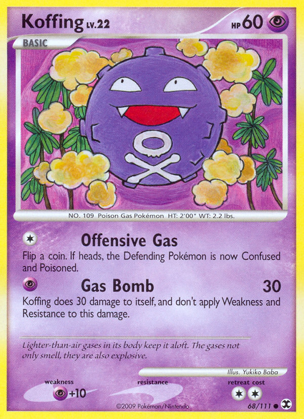 Koffing (68/111) [Platinum: Rising Rivals] | Game Master's Emporium (The New GME)