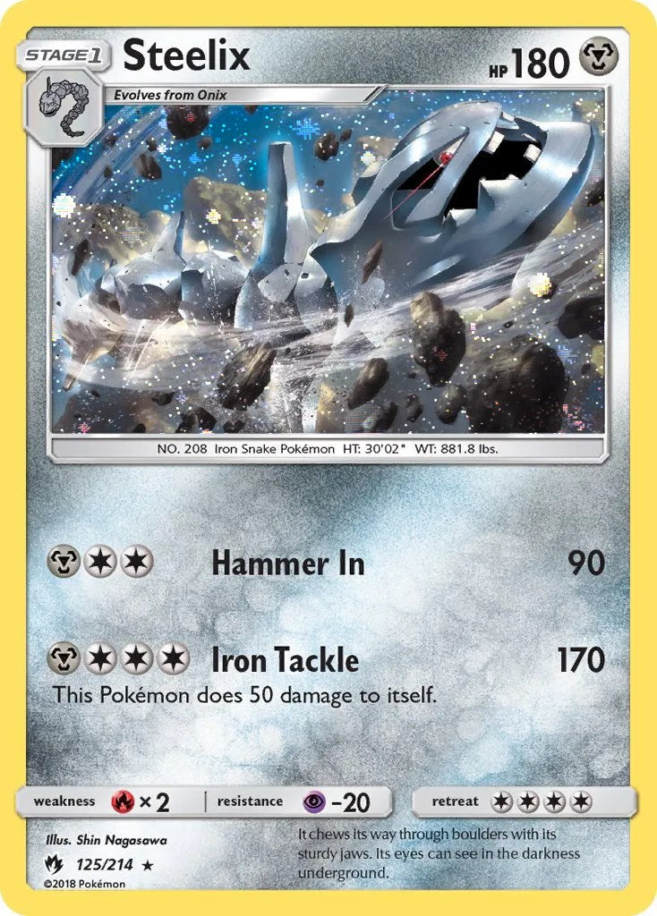 Steelix (125/214) (Cosmos Holo) [Sun & Moon: Lost Thunder] | Game Master's Emporium (The New GME)