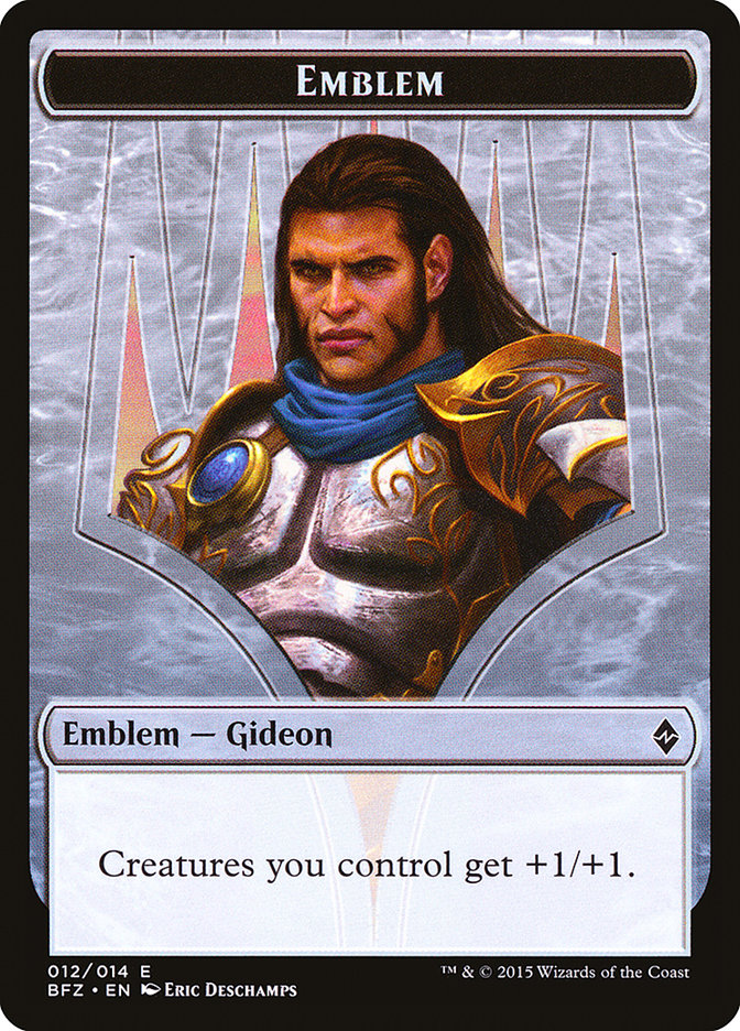 Gideon, Ally of Zendikar Emblem [Battle for Zendikar Tokens] | Game Master's Emporium (The New GME)