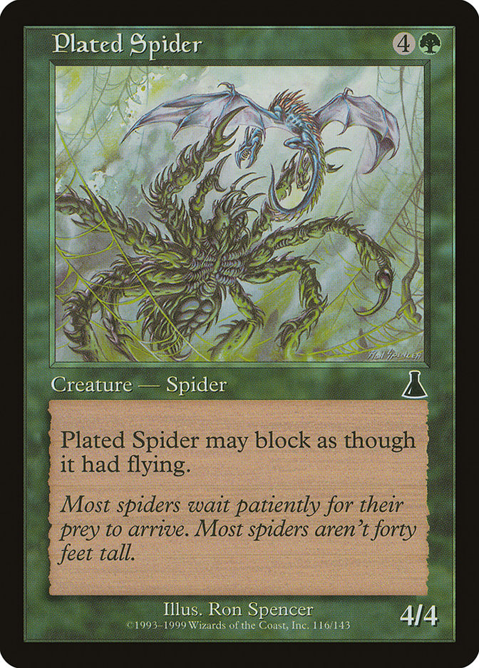 Plated Spider [Urza's Destiny] | Game Master's Emporium (The New GME)