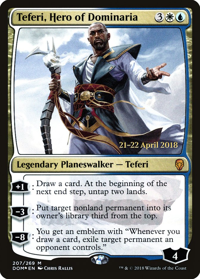 Teferi, Hero of Dominaria [Dominaria Prerelease Promos] | Game Master's Emporium (The New GME)