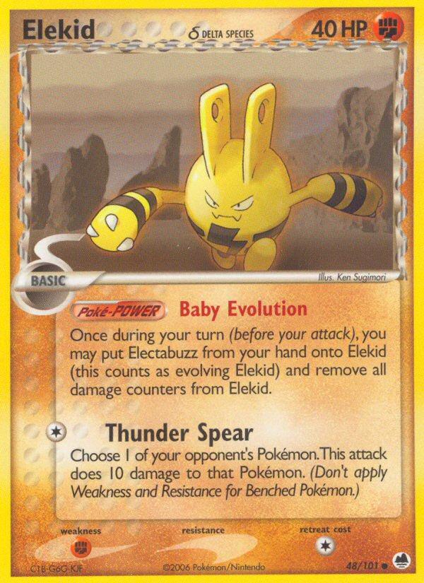 Elekid (48/101) (Delta Species) [EX: Dragon Frontiers] | Game Master's Emporium (The New GME)
