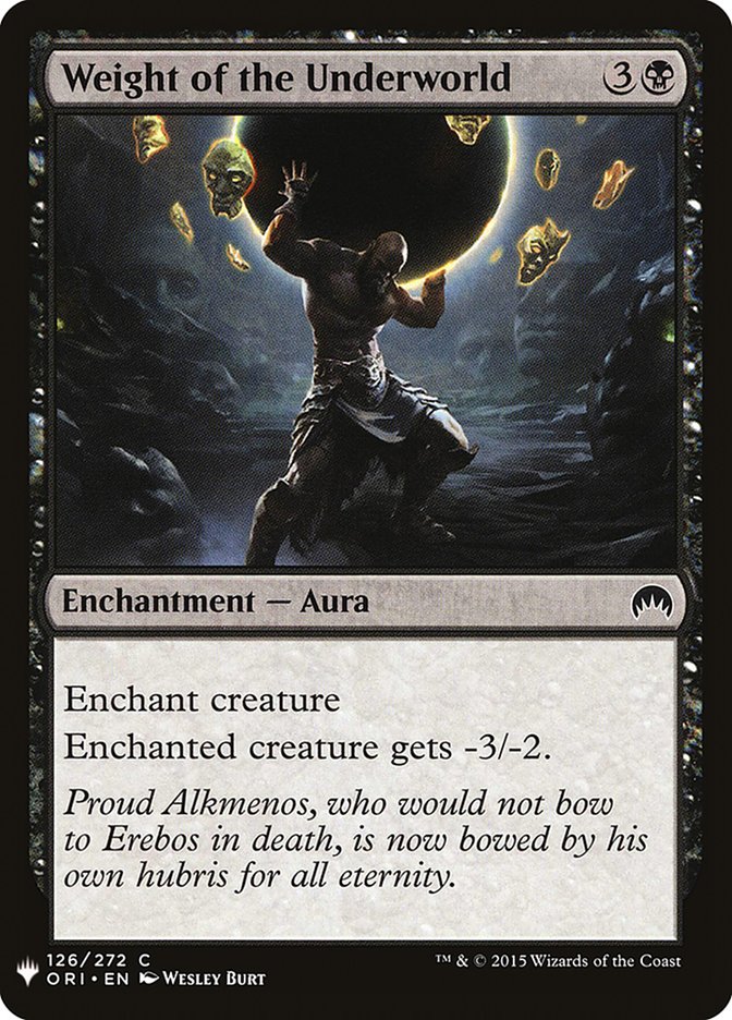 Weight of the Underworld [Mystery Booster] | Game Master's Emporium (The New GME)