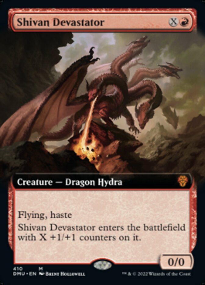 Shivan Devastator (Extended Art) [Dominaria United] | Game Master's Emporium (The New GME)