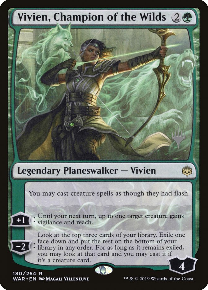 Vivien, Champion of the Wilds (Promo Pack) [War of the Spark Promos] | Game Master's Emporium (The New GME)