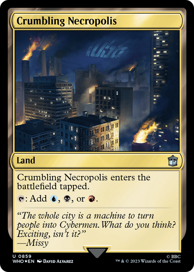 Crumbling Necropolis (Surge Foil) [Doctor Who] | Game Master's Emporium (The New GME)