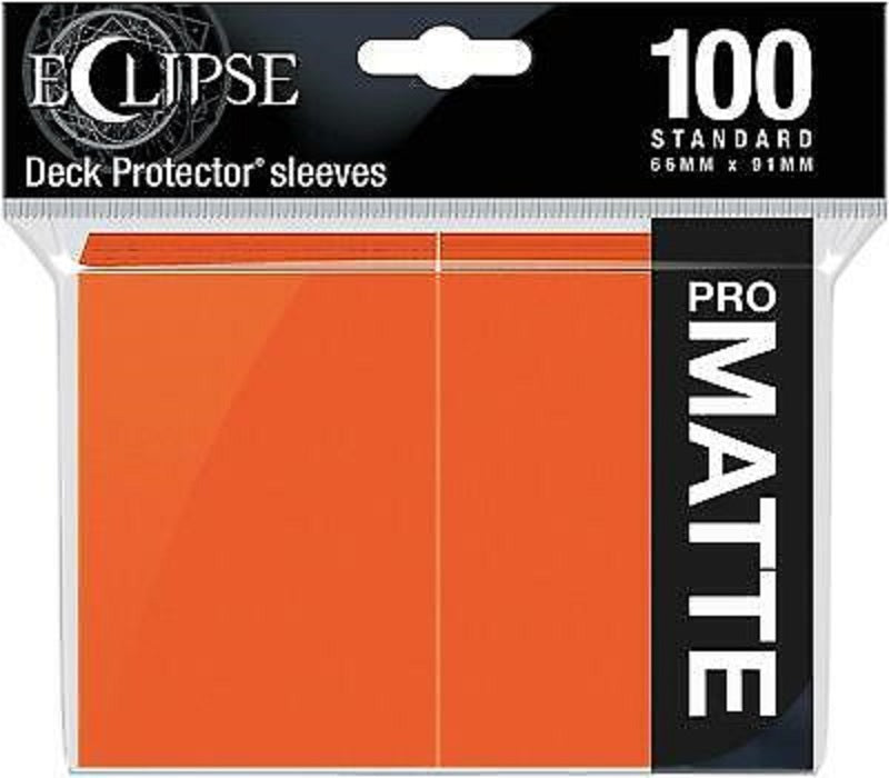Eclipse Deck Protector Pumpkin Orange Matte Card Sleeves 100 Standard Size | Game Master's Emporium (The New GME)