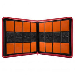 Ultra PRO 12-Pocket Vivid Zippered Red Binder | Game Master's Emporium (The New GME)