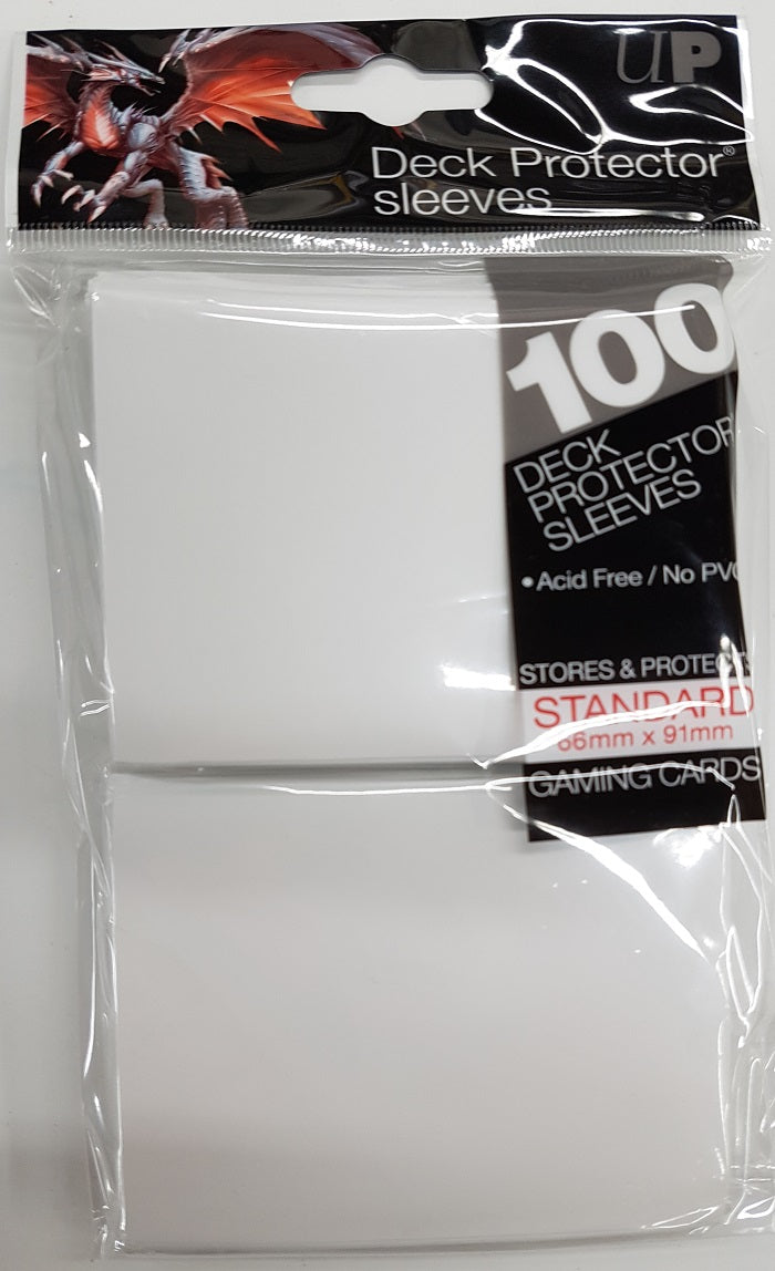 Deck Protector White Card Sleeves 100 Standard Size | Game Master's Emporium (The New GME)