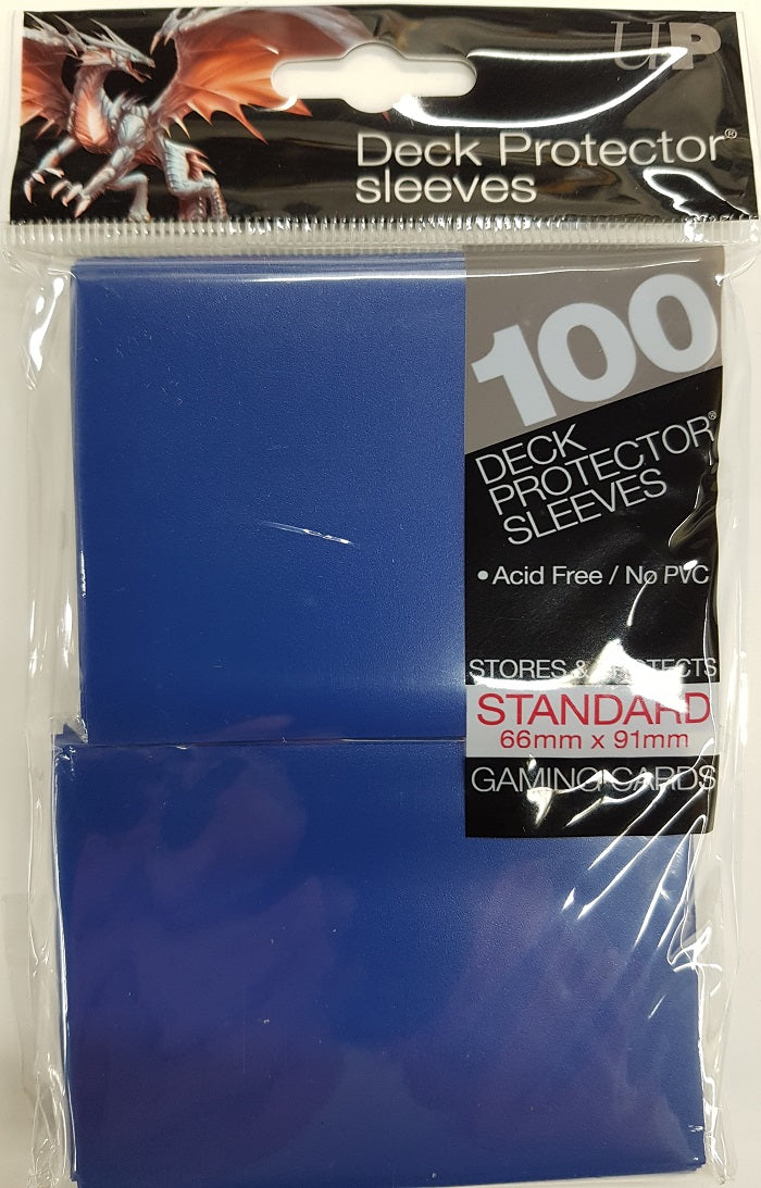 Deck Protector Blue Card Sleeves 100 Standard Size | Game Master's Emporium (The New GME)