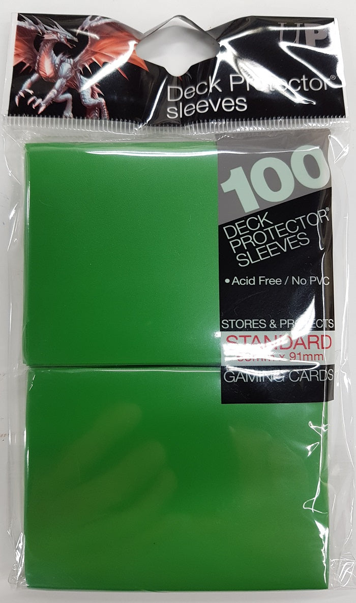 Deck Protector Green Card Sleeves 100 Standard Size | Game Master's Emporium (The New GME)