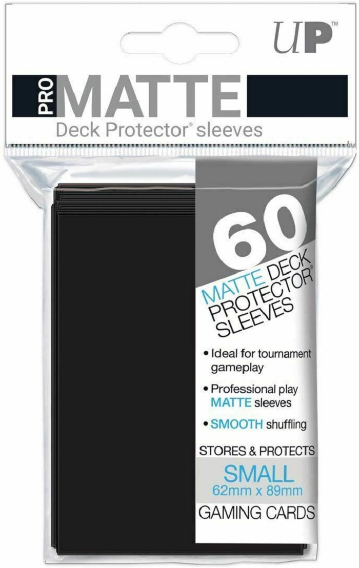 Deck Protector Pro Black Matte Card Sleeves 60 Small Size | Game Master's Emporium (The New GME)