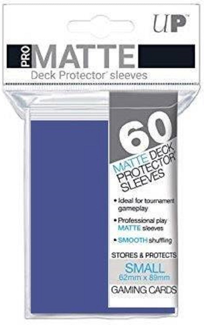 Deck Protector Pro Blue Matte Card Sleeves 60 Small Size | Game Master's Emporium (The New GME)
