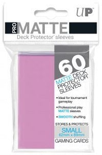 Deck Protector Pro Pink Matte Card Sleeves 60 Small Size | Game Master's Emporium (The New GME)
