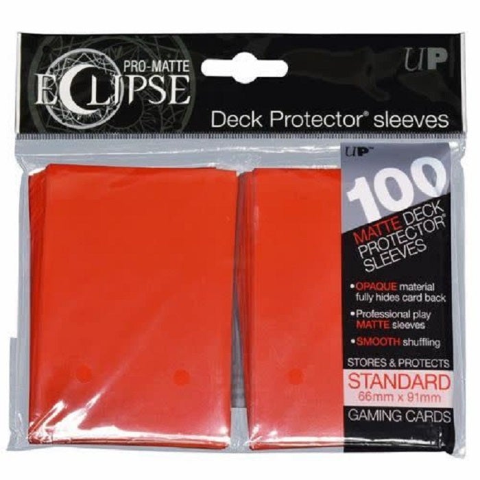 Eclipse Deck Protector Apple Red Matte Card Sleeves 100 Standard Size | Game Master's Emporium (The New GME)