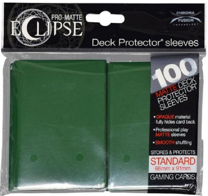 Eclipse Deck Protector Forest Green Matte Card Sleeves 100 Standard Size | Game Master's Emporium (The New GME)