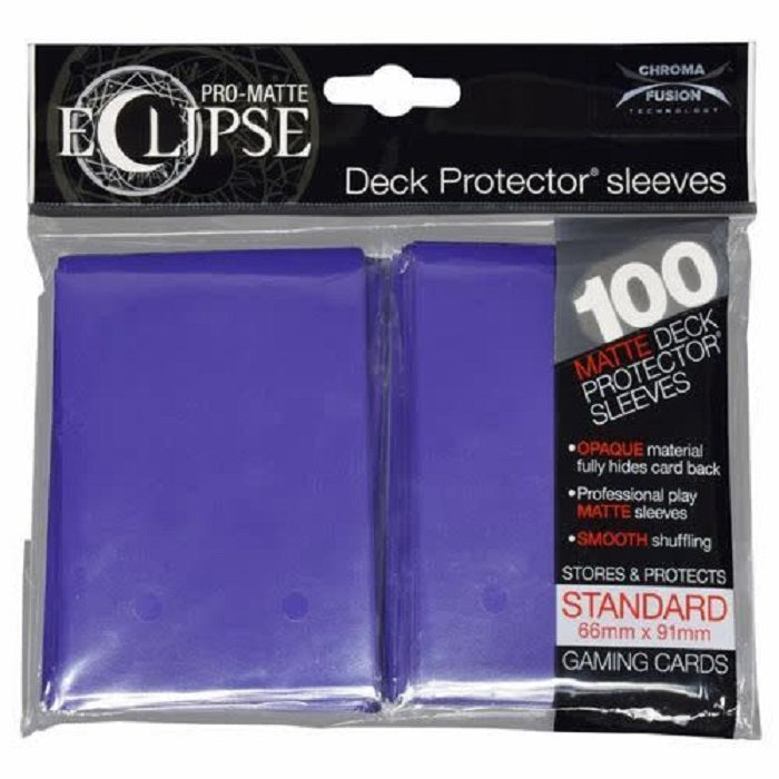 Eclipse Deck Protector Royal Purple Matte Card Sleeves 100 Standard Size | Game Master's Emporium (The New GME)