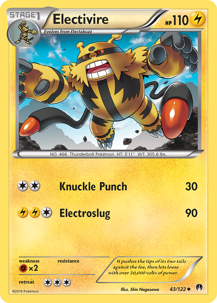 Electivire (43/122) [XY: BREAKpoint] | Game Master's Emporium (The New GME)