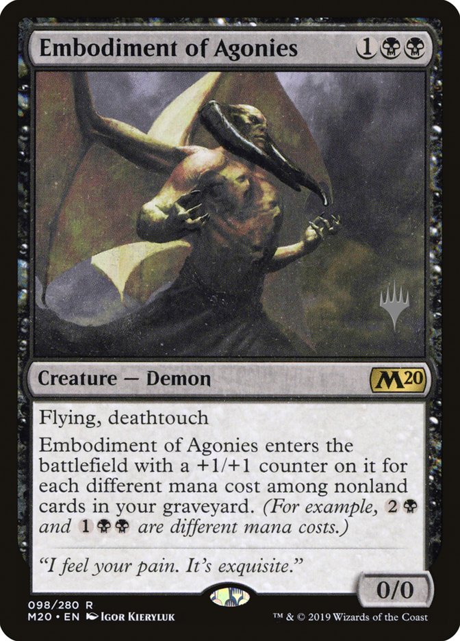 Embodiment of Agonies (Promo Pack) [Core Set 2020 Promos] | Game Master's Emporium (The New GME)