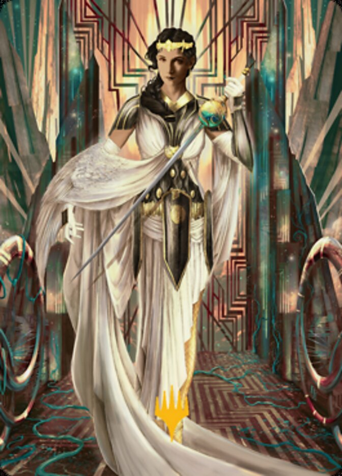 Elspeth Resplendent 2 Art Card (Gold-Stamped Signature) [Streets of New Capenna Art Series] | Game Master's Emporium (The New GME)