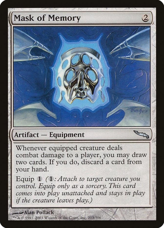 Mask of Memory [Mirrodin] | Game Master's Emporium (The New GME)