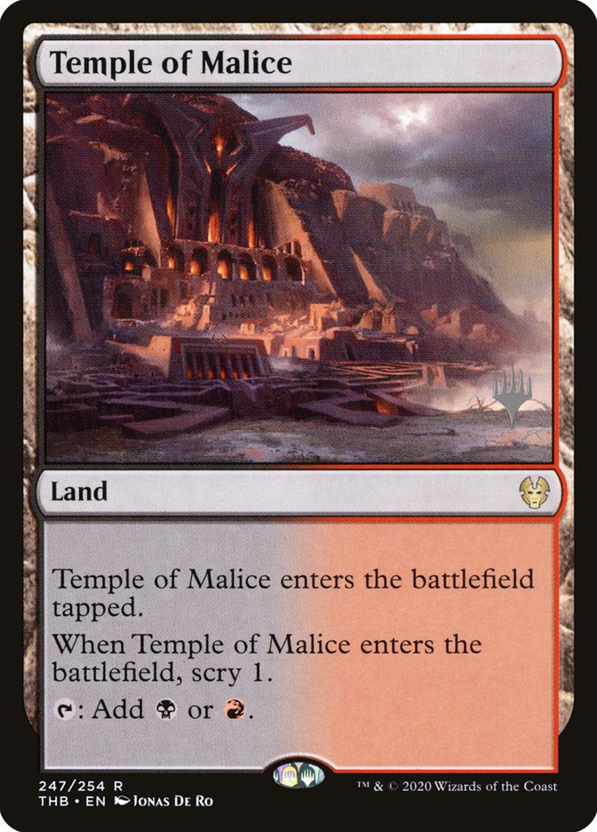 Temple of Malice (Promo Pack) [Theros Beyond Death Promos] | Game Master's Emporium (The New GME)