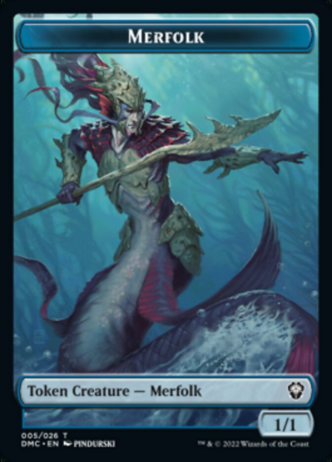 Merfolk Token [Dominaria United Commander Tokens] | Game Master's Emporium (The New GME)