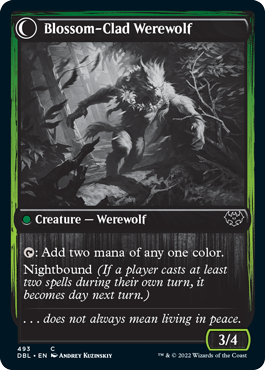 Weaver of Blossoms // Blossom-Clad Werewolf [Innistrad: Double Feature] | Game Master's Emporium (The New GME)