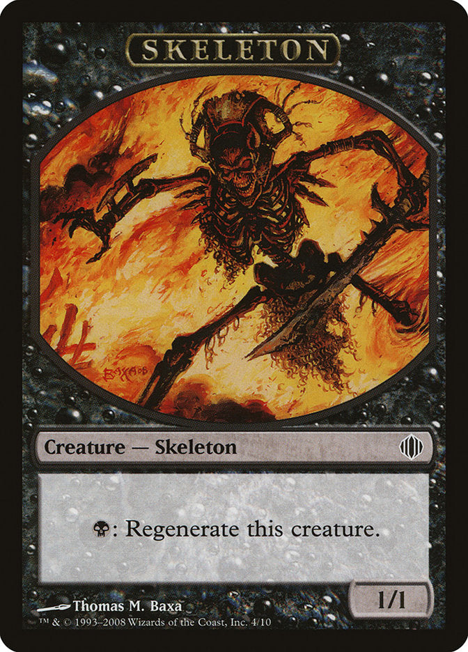 Skeleton Token [Shards of Alara Tokens] | Game Master's Emporium (The New GME)