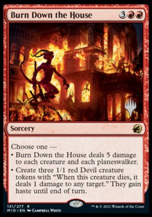 Burn Down the House (Promo Pack) [Innistrad: Midnight Hunt Promos] | Game Master's Emporium (The New GME)